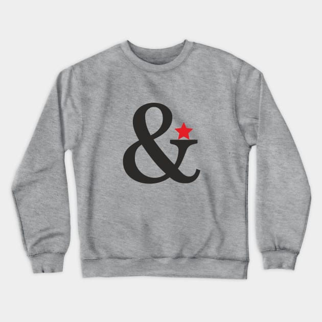 ampersand star happiness gift happy Crewneck Sweatshirt by FrauK